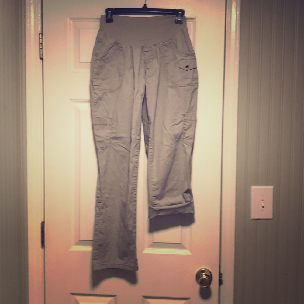 Maternity hiking pants/capris motherhood maternity size m